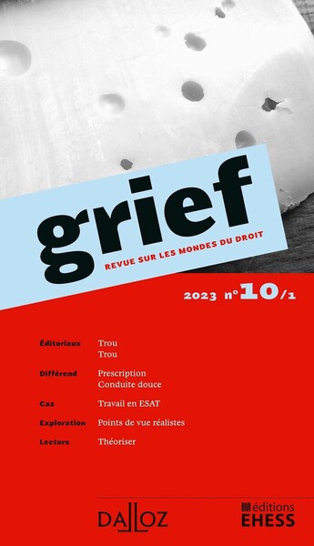 Grief 2023 n°10/1 - Revue sur les mondes du droit