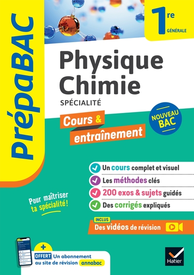 Prépabac - Physique-chimie 1re générale (spécialité)