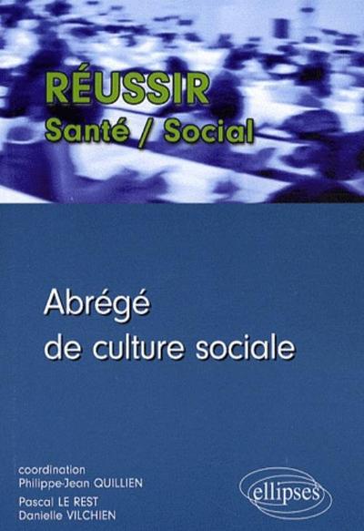 Abrege De Culture Sociale