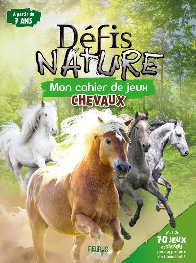 Mon cahier de jeux avec stickers Chevaux - Aurore Meyer