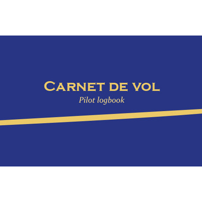 Carnet de vol - Pilot logbook (Avion et ULM classe 3 multiaxe) version bleue - Collectif