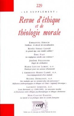 Revue d'éthique et de théologie morale N° 229, Juin 2004 Volume 229