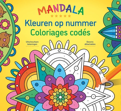 Mandala  - Coloriages Codés (Oblong Avec Rabats)