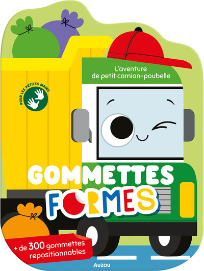 L'aventure de petit camion-poubelle : gommettes formes