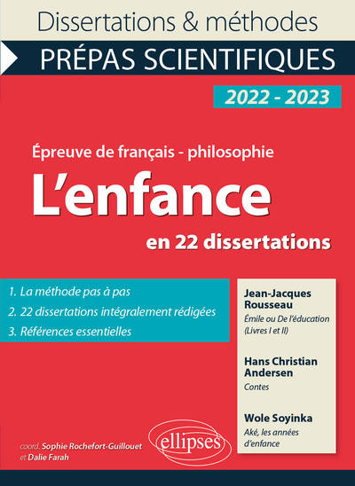 L'Enfance En 22 Dissertations, Jean-Jacques Rousseau, 