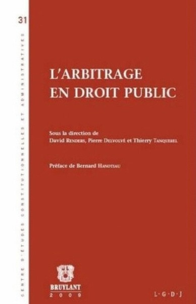 L'arbitrage en droit public