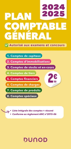 Plan comptable général - PCG - 2024-2025