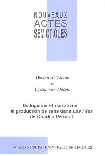 Nouveaux actes sémiotiques N° 88/2003 Volume 2003