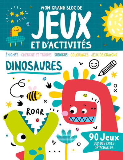 Mon grand bloc de jeux et d'activités - Dinosaures