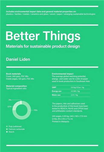 Better Things : Material for Sustainable Product Design /anglais