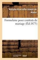 Formulaire pour contrats de mariage