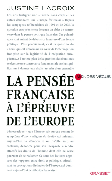 la pensée française à l'épreuve de l'europe