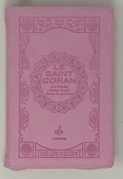 Saint Coran - FranCais - pochette (11 x 15 cm) - rose