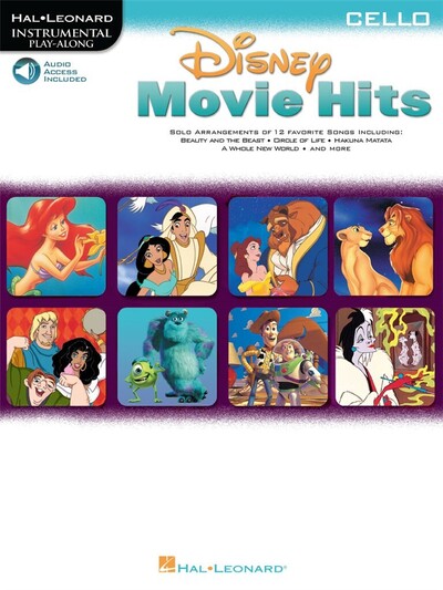 Disney Movie Hits - Cello, Instrumental Play-Along