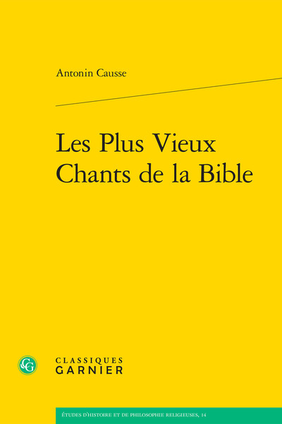 Les Plus Vieux Chants de la Bible - Matthieu Arnold