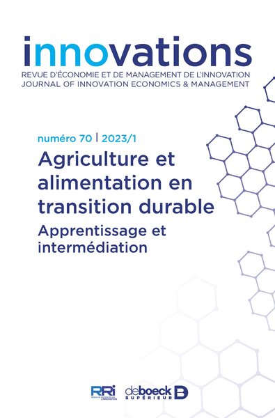 Innovations n° 70 - Agriculture et alimentation en transition durable.