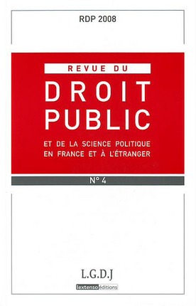 Revue De Droit Public Rdp N 4 2008