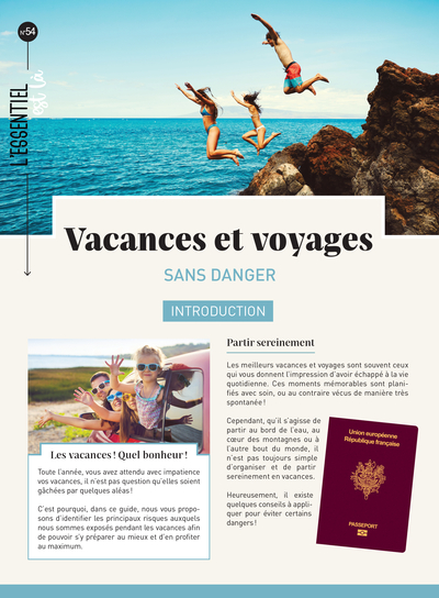 Vacances et voyages sans danger