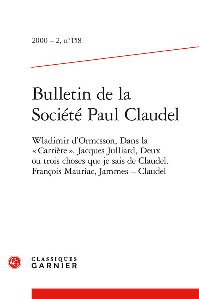 Bulletin de la Société Paul Claudel