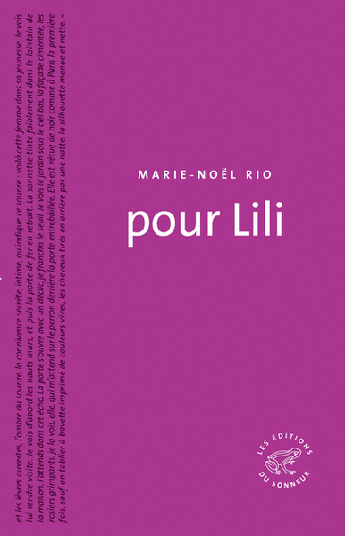 Pour Lili - Marie-Noël Rio