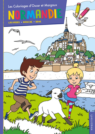 Coloriages Oscar et Margaux en Normandie