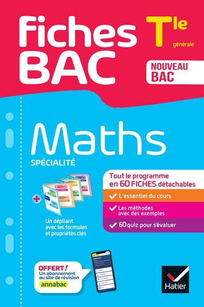 Fiches bac Maths Tle (spécialité) - Bac 2025 - Martine Salmon