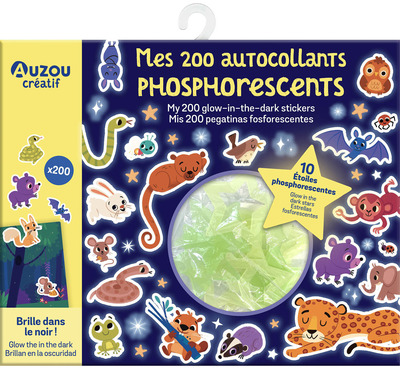 mes 200 autocollants phosphorescents