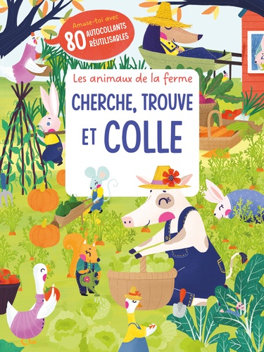 Les animaux de la ferme cherche, trouve et colle