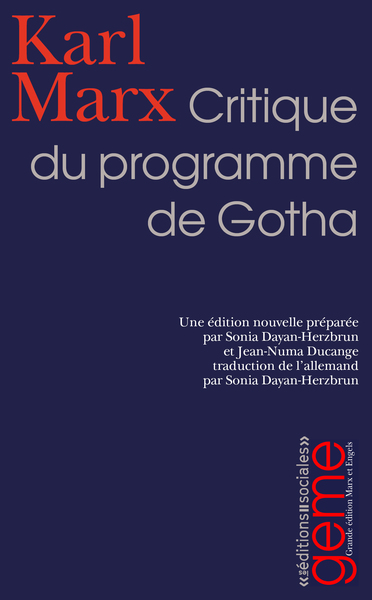 Critique Du Programme De Gotha