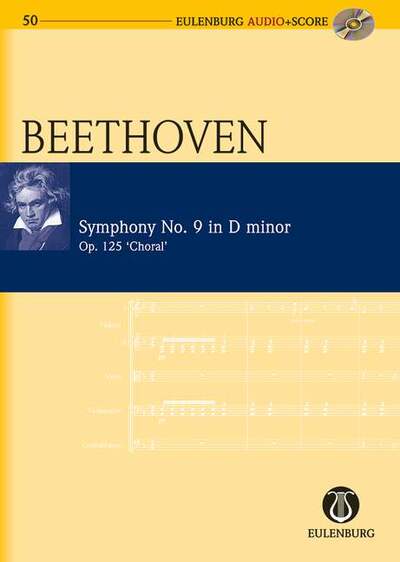 Symphonie, "Choral". Op. 125. 4 Solo Parts, Mixed Choir And Orchestra. Partition D'Étude. - Ludwig Van Beethoven