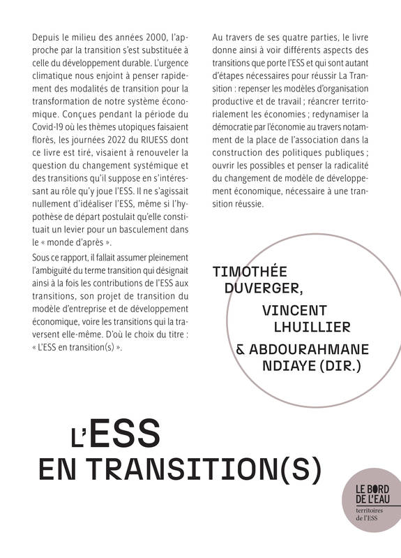 L'ESS en transition(s)