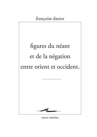 Figures du néant et de la négation entre Orient et Occident