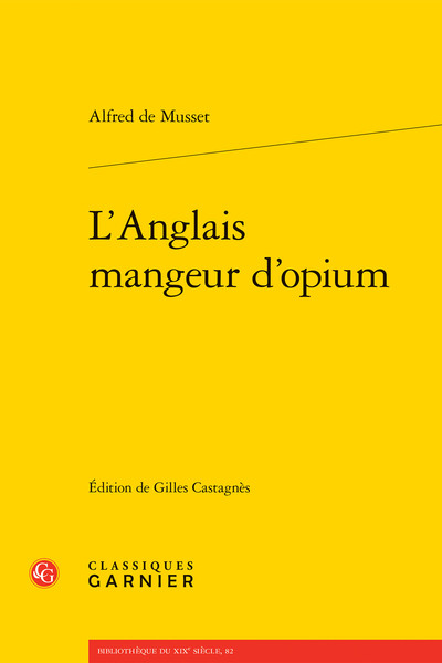 L'Anglais mangeur d'opium - Alfred de Musset