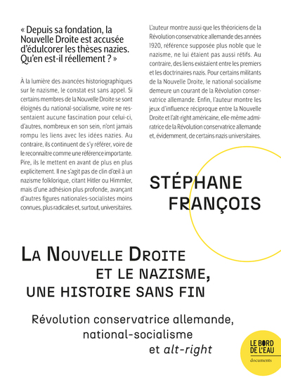 La Nouvelle Droite et le nazisme, une histoire sans fin