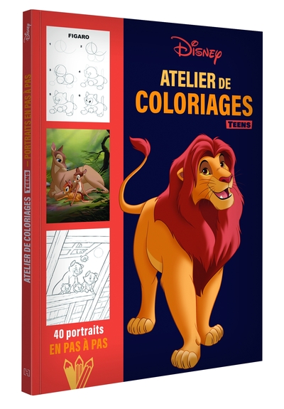 DISNEY TEENS - Atelier de coloriages - Portraits en pas à pas - Xxx