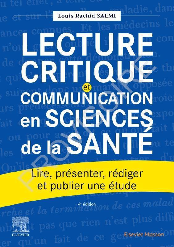 Lecture critique et communication en sciences de la santé