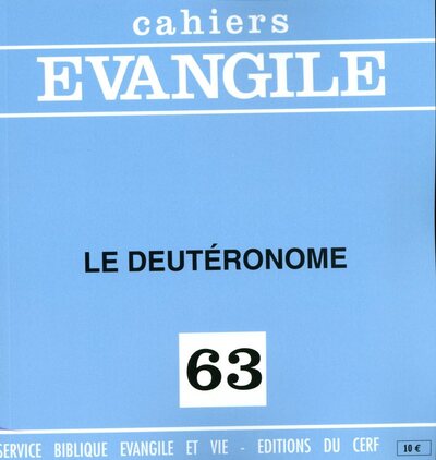 Cahiers Evangile N° 63 Volume 63