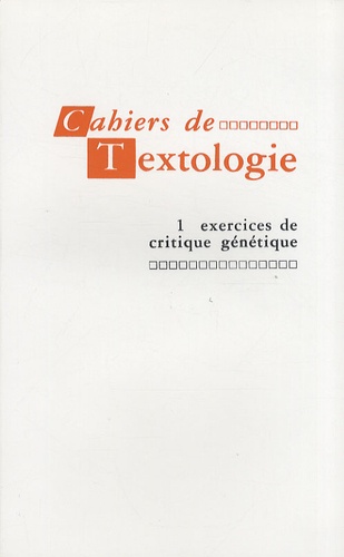 Exercices de critique génétique