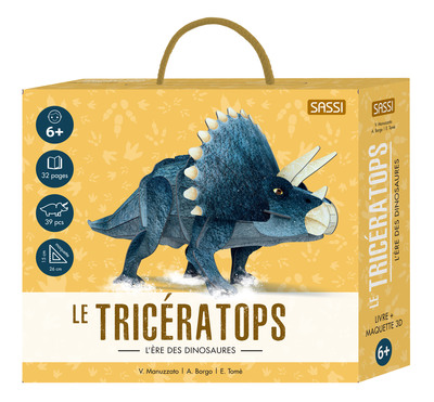 3D Dinosaures. Le tricératops