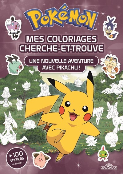 Pokémon - Coloriages cherche-et-trouve - Une nouvelle aventure avec Pikachu !