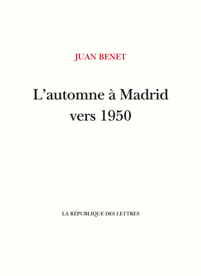 L'automne à Madrid vers 1950