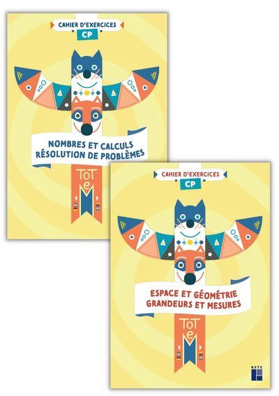 Totem Mathématiques CP - Cahiers d'exercices 2 volumes - numération + géométrie