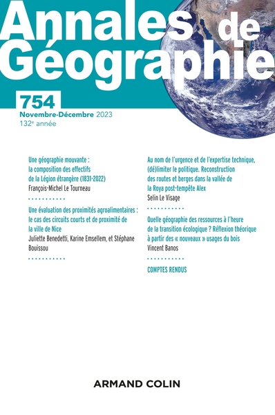 Annales De Géographie - N°753 5/2023, Recherches Sur Projet Et Pratiques Des Chercheur.E.S En Géographie