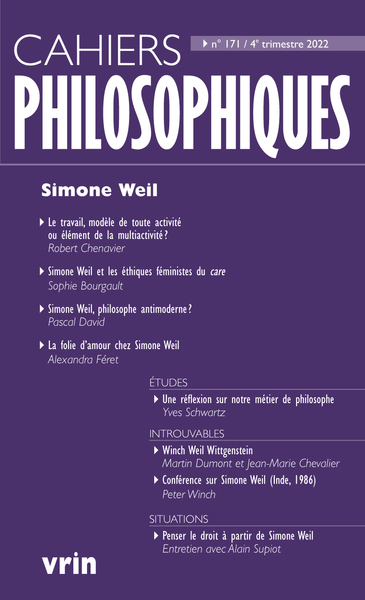 Simone Weil - Peter Winch