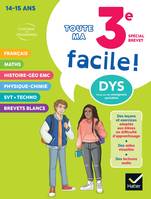 Ma 3e facile Spécial Brevet ! Tout-en-un adapté aux enfants dyslexiques (DYS)