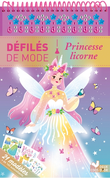 Princesse licorne - bloc à spirale