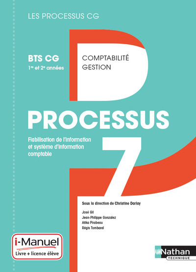 Processus 7 BTS CG 1ère et 2ème années (Les processus CG) Livre + Licence élève 2017 - Collectif