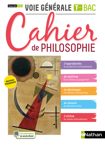 Cahier de philosophie - Term Voie générale - Elève 2021