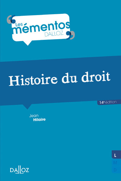 Histoire du droit - 14e ed.