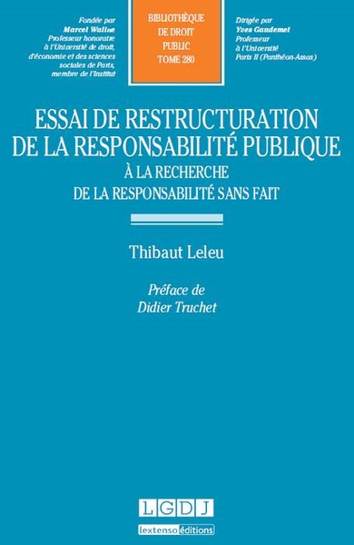 essai de restructuration de la responsabilité publique